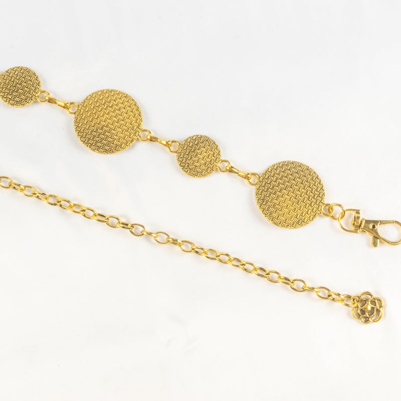 Golden Metal Waist Chain Belt For Women - Image 2