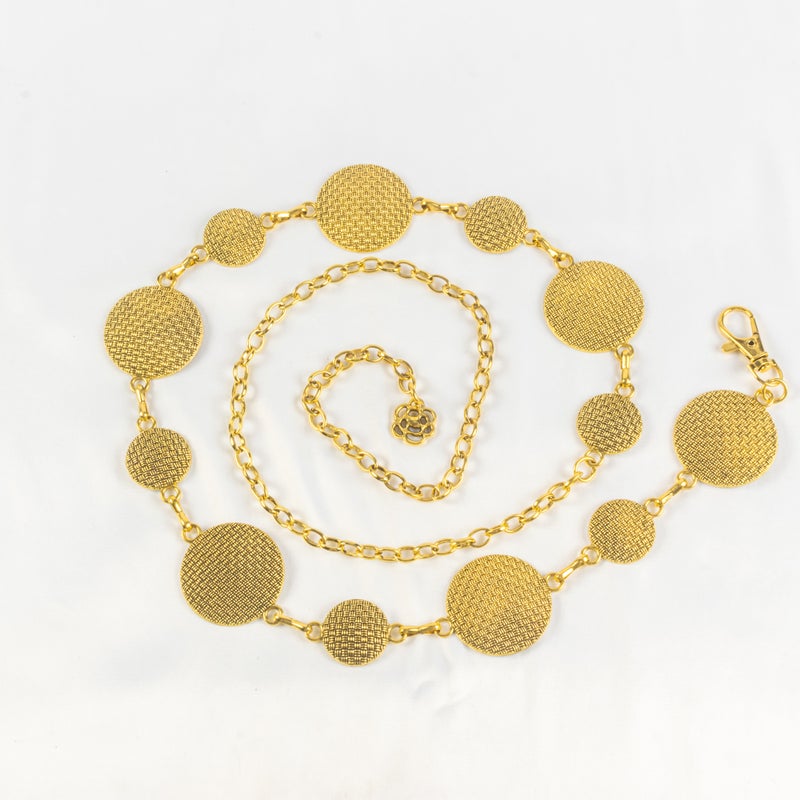 Golden Metal Waist Chain Belt For Women - Image 1