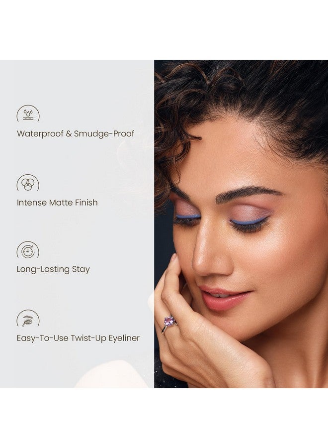 Colour Me Happy Matte Eyeliner Pencil | Waterproof & Smudge-Proof Pencil | Long-Lasting | Shade- White Lily, 0.4Gm