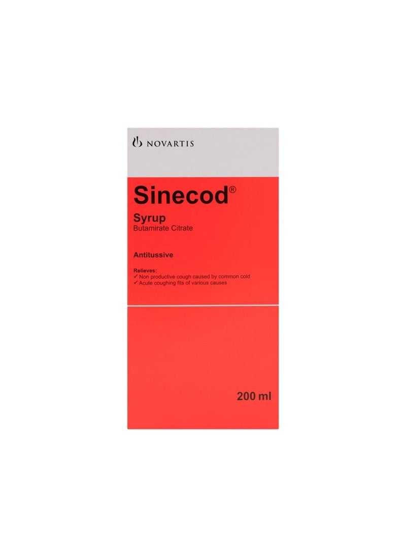 Sinecod - Cough Syrup 200ml - Image 1