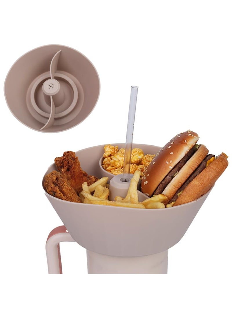 SYOSI Stanley Snack Cup, Snack Tray, Easy to Use, High Heat Resistant Reusable Snack Ring Silicone Snack Tray Compatible with 40oz Stanley Cup  - Image 1