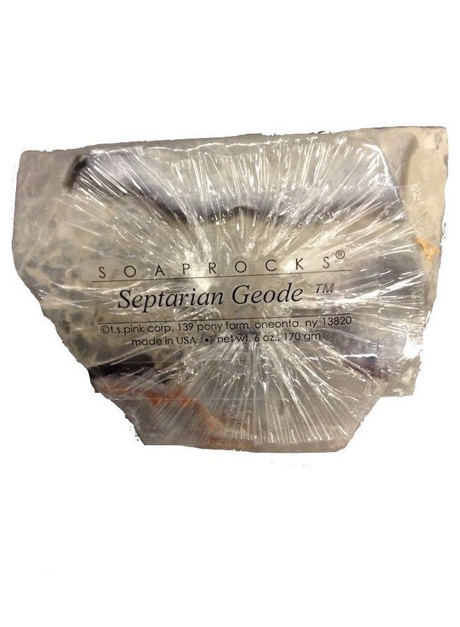 SoapRocks TS Pink Septarian Geode Soap that looks like a Rock ~ 6 oz. Gem Rocks Birthstone Jabón Gemstone