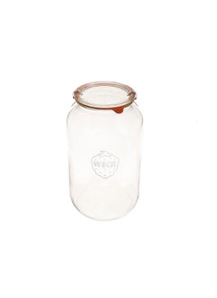 Weck Weck Jars 776 101.4 fl. oz Wide-Mouth Barrel Jar | Large Glass Jar Storage for Food, Sugar, Flour | Safely Store Your Food with an Air-Tight Seal and Lid | Made in Germany, Rust-Proof & BPA-Free  - Image 1