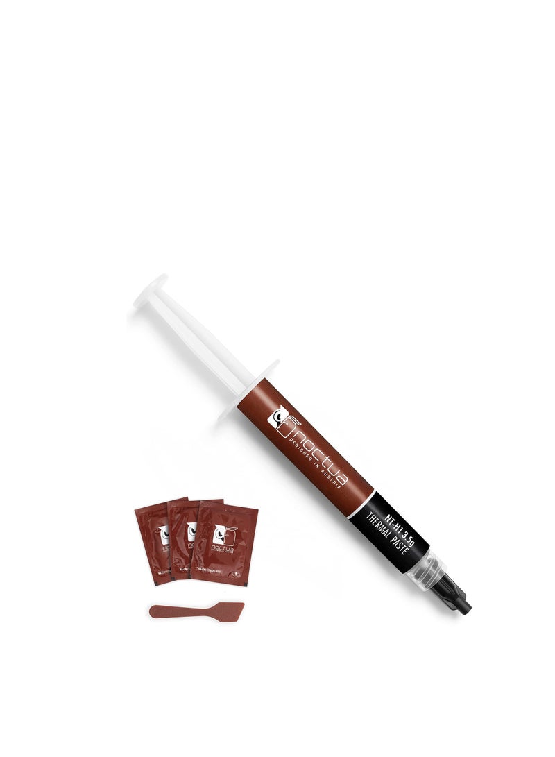 Noctua NT-H1 3.5g SW Edition, Thermal Paste for CPU, Computer Paste with Spatula and Cleaning Wipes, 13cm x 3cm x 15.7cm, Compatible with Desktop, Laptop, Gaming Console, GPU - Image 1