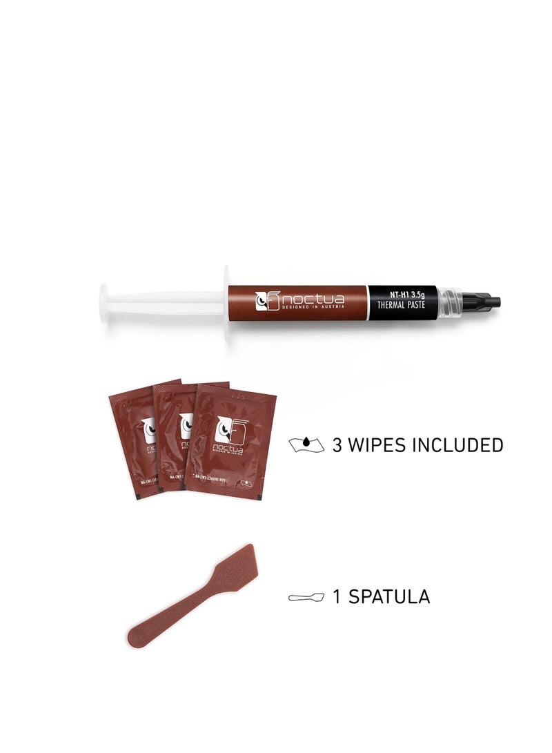 Noctua NT-H1 3.5g SW Edition, Thermal Paste for CPU, Computer Paste with Spatula and Cleaning Wipes, 13cm x 3cm x 15.7cm, Compatible with Desktop, Laptop, Gaming Console, GPU - Image 3