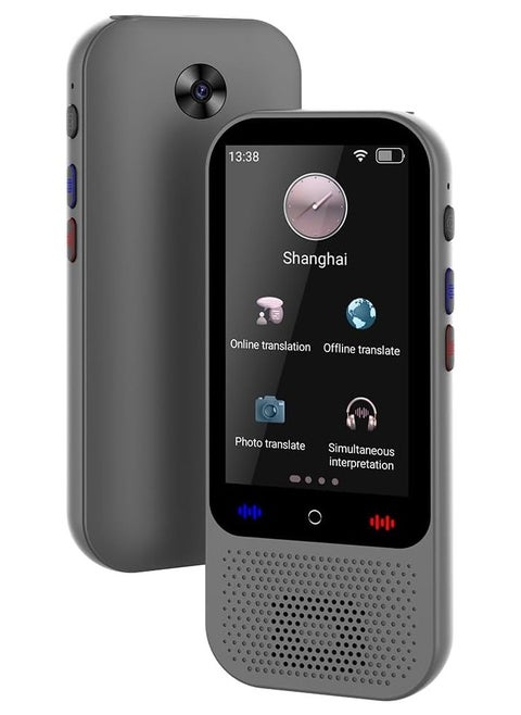 Portable Language Translator Device with 138 Languages Voice Translating 16 Offline Translation Simultaneous Interpretation Support Voice Video Text Photo Translate Group Chat