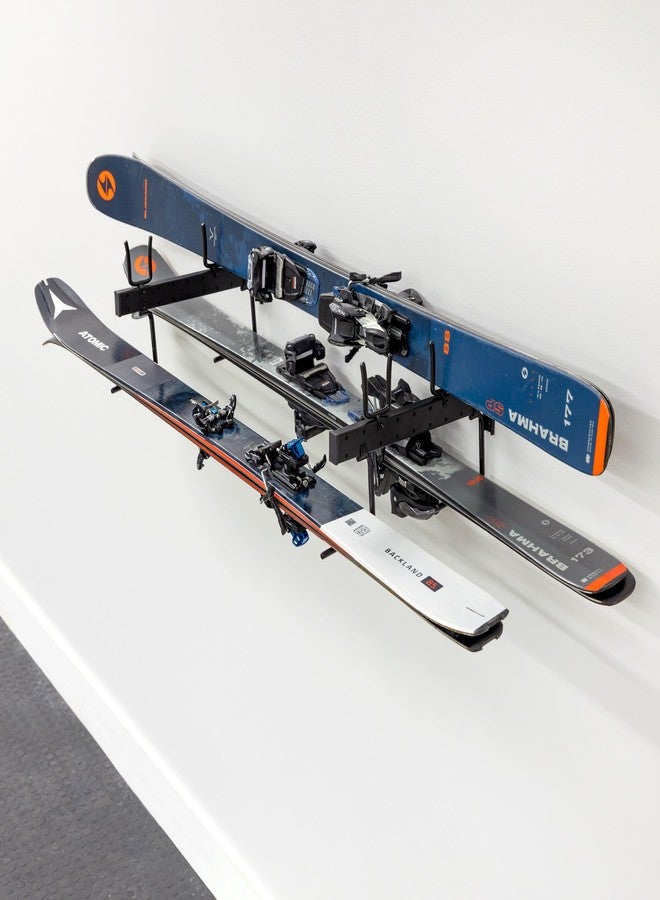 StoreYourBoard Ski and Snowboard Wall Rack, Heavy Duty Snowboard Wall Mount and Ski Rack Wall Mount for Garage Racks for Storage, Space-Saving Vertical or Horizontal Organizer for Skis, Boards & Gear - Image 1