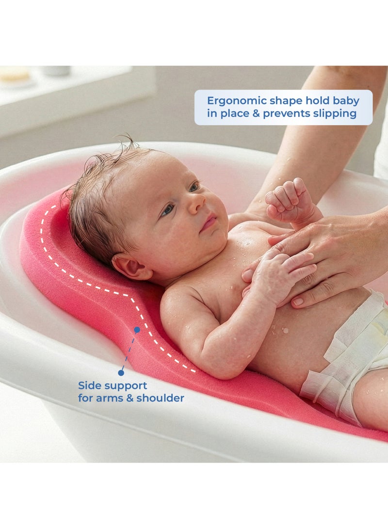 BabyJem إسفنجة استحمام للأطفال، حمراء - Image 5