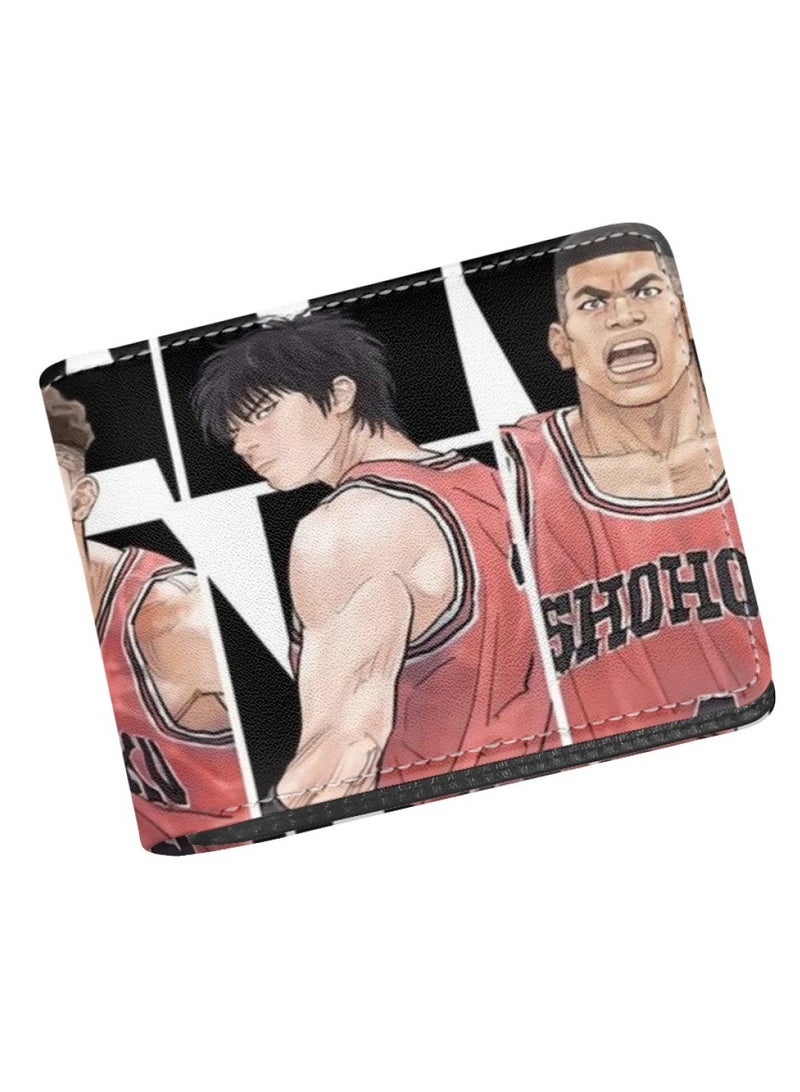 KUYING Slam Dunk, Student Card Bag, Leather Wallet 