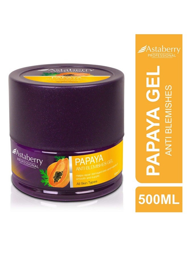 Astaberry Professional Papaya Gel 500Ml Anti Blemishes Gel Repair Damaged Skin Bring Glow & Skin Nourshiment After Sun Soothe & Paraben Free All Skin Types - Image 2