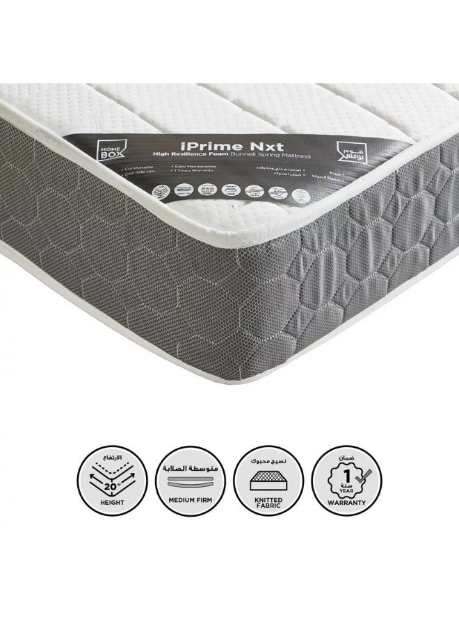 Home Box Nxt High Resilience Bonnell Spring King Mattress - 180x200x20 cm - Image 1