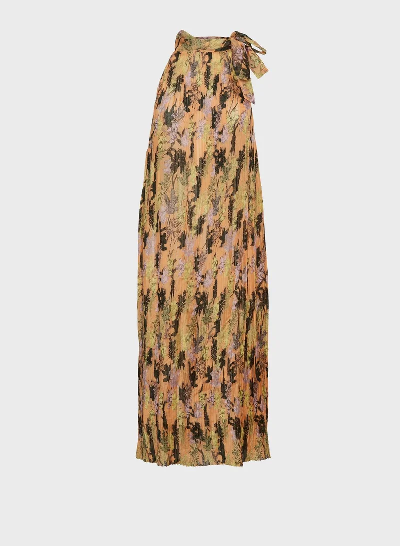 Vero Moda Curve Printed Halter Neck Dress