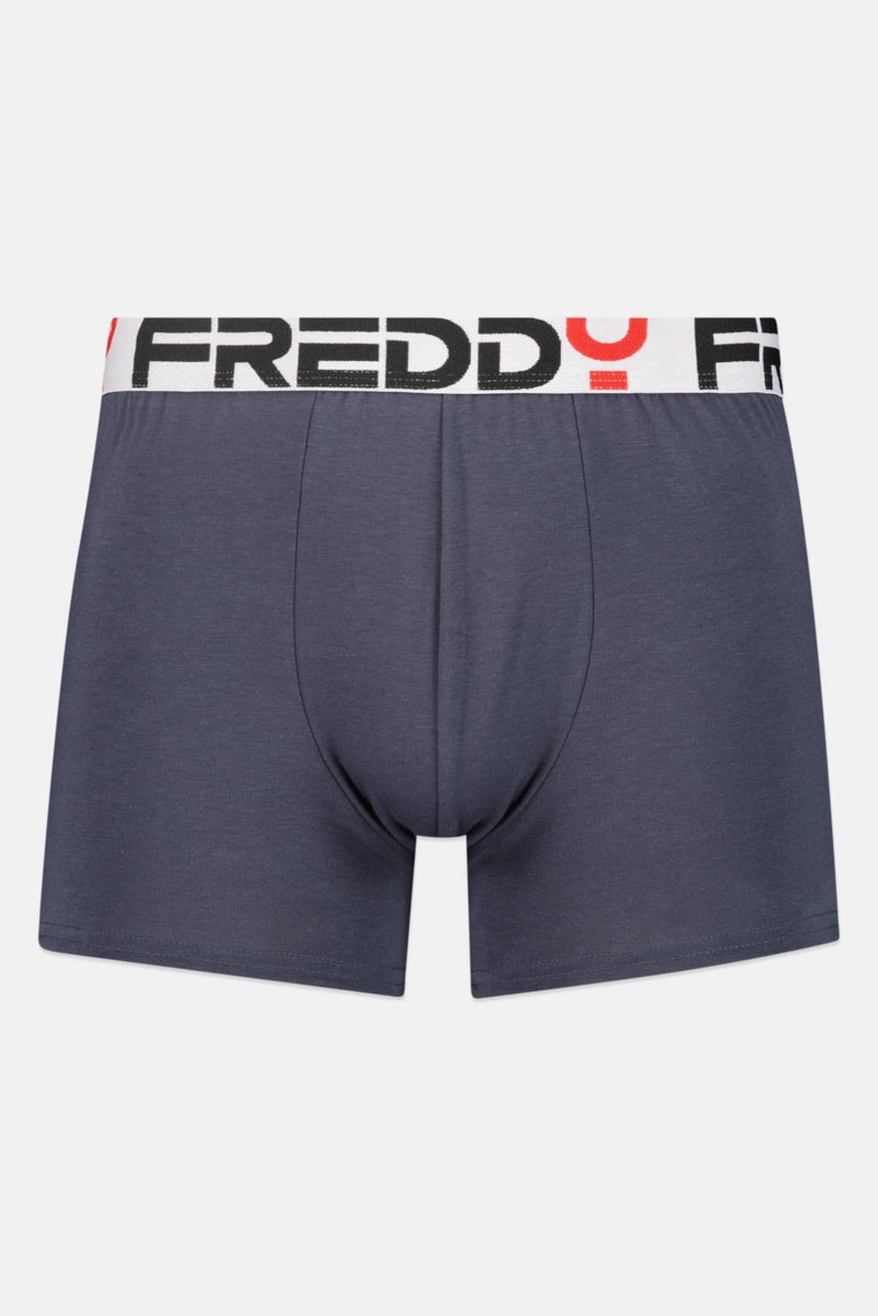 FREDDY سراويل داخلية للرجال بشعار العلامة التجارية، أزرق داكن - Image 1