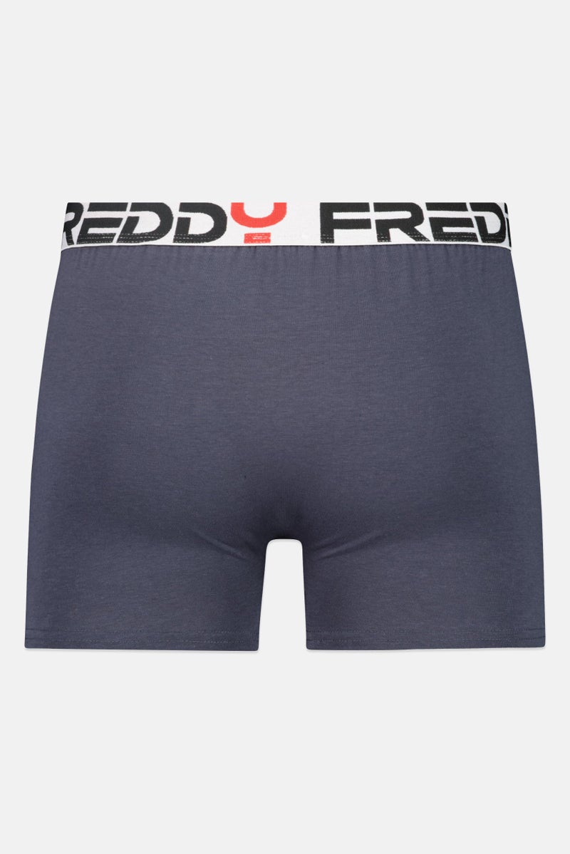 FREDDY سراويل داخلية للرجال بشعار العلامة التجارية، أزرق داكن - Image 2