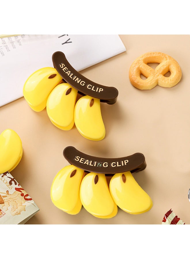 Creative Banana Shaped Sealed Snack Clip, Magnetic Refrigerator Sticker Sealing Clip, Household Kitchen Decoration,For Food Bags, Notes, Kitchen,Classroom Organization And Decor - Image 4