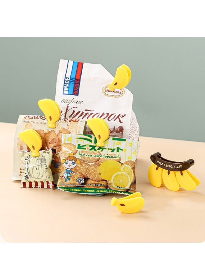 Creative Banana Shaped Sealed Snack Clip, Magnetic Refrigerator Sticker Sealing Clip, Household Kitchen Decoration,For Food Bags, Notes, Kitchen,Classroom Organization And Decor - Image 2