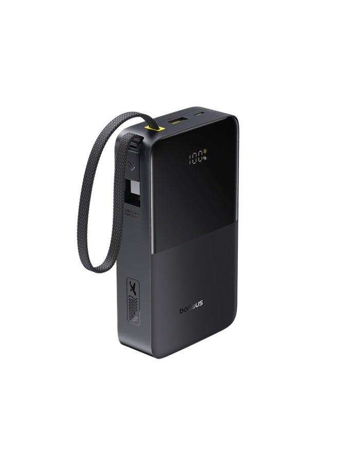 بيسوس بانك طاقة EnerFill FC51 Bipow2 Pro بسعة 20000 مللي أمبير مع كابل USB-C مدمج، شاشة LED رقمية، شحن سريع 22.5 واط – كوزميك - Image 1
