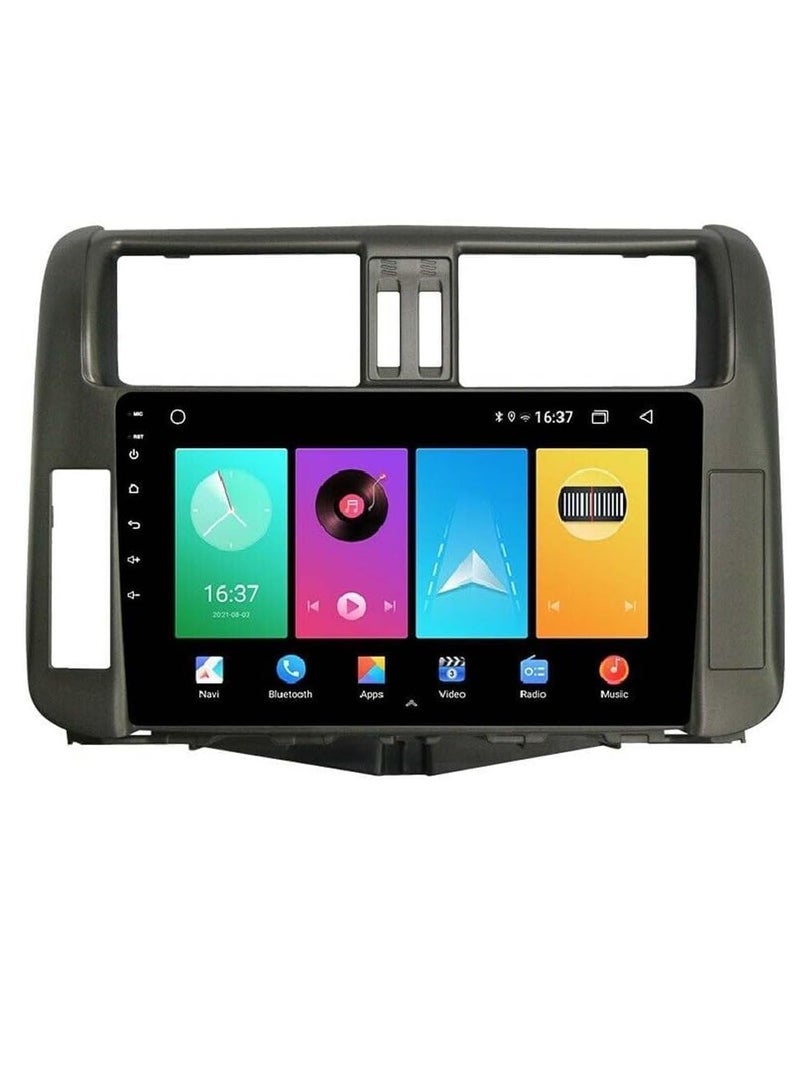 ستيريو سيارة أندرويد لتويوتا برادو 2010 2011 2012 2013 4 جيجابايت رام 64 جيجابايت روم 9 بوصة ميرورلينك واي فاي BT، شاشة تعمل باللمس IPS مع كاميرا AHD متضمنة (4 + 64 جيجابايت مع أبل كاربلاي) - Image 1