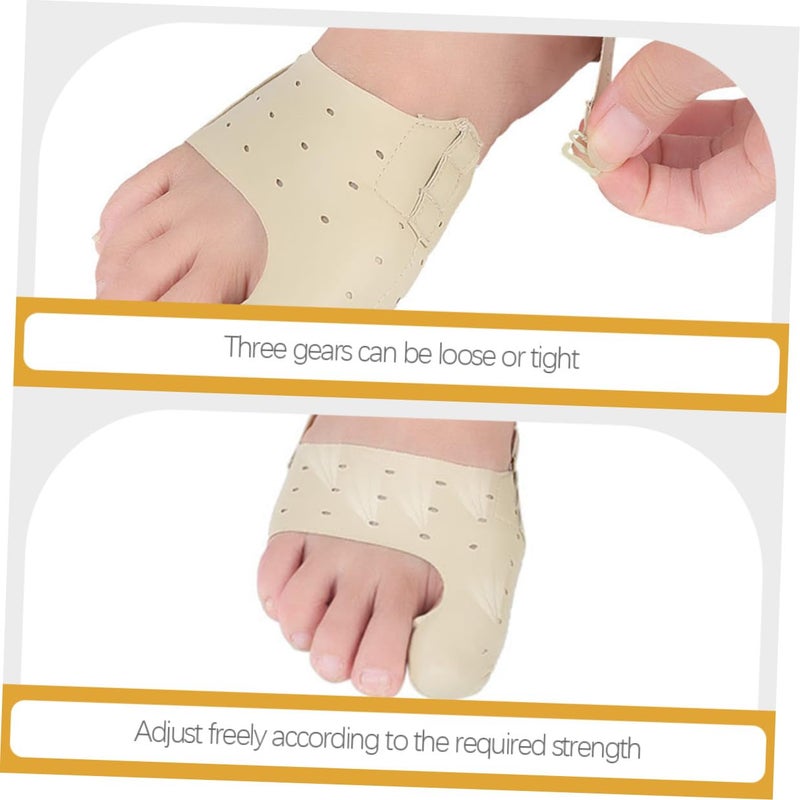 2pcs Breathable Toe Straightener Foot Wrap Hallux Valgus Corrector for Day Night Use Ultra- Comfortable Splint for Varus Valgus Relief Reusable Support for Men and Women Black - Image 2