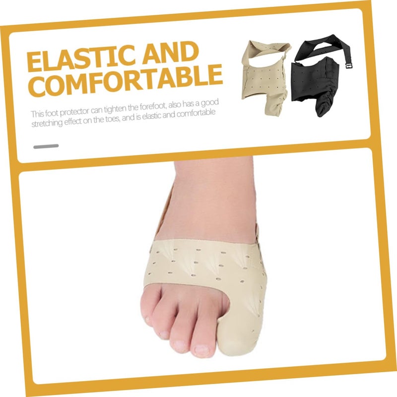 2pcs Breathable Toe Straightener Foot Wrap Hallux Valgus Corrector for Day Night Use Ultra- Comfortable Splint for Varus Valgus Relief Reusable Support for Men and Women Black - Image 5