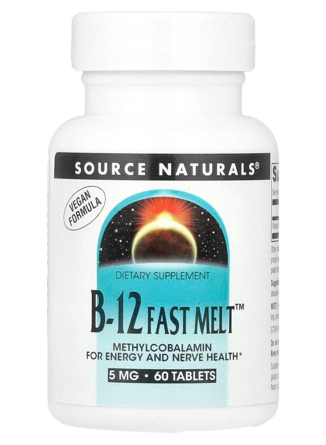 Source Naturals B12 Fast Melt™ 5 mg 60 Tablets