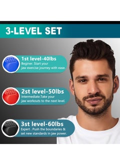 Ru syanl Jaw Exerciser for Unisex 3 Resistance Levels Silicone jawline Shaper Sculpt and Define Your Jawline Say Goodbye to Double Chin Look Younger and Healthier(6Pcs)  - Image 3