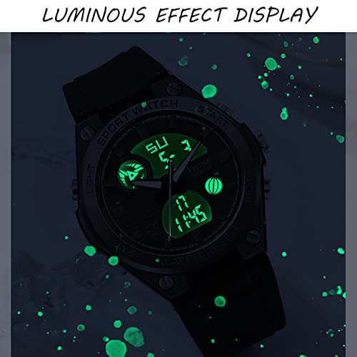 findtime Womens Watch Ladies Watches Waterproof Sports Analog Digital Watches LED Backlight Alarm Stopwatch Wrist Watches - Image 5