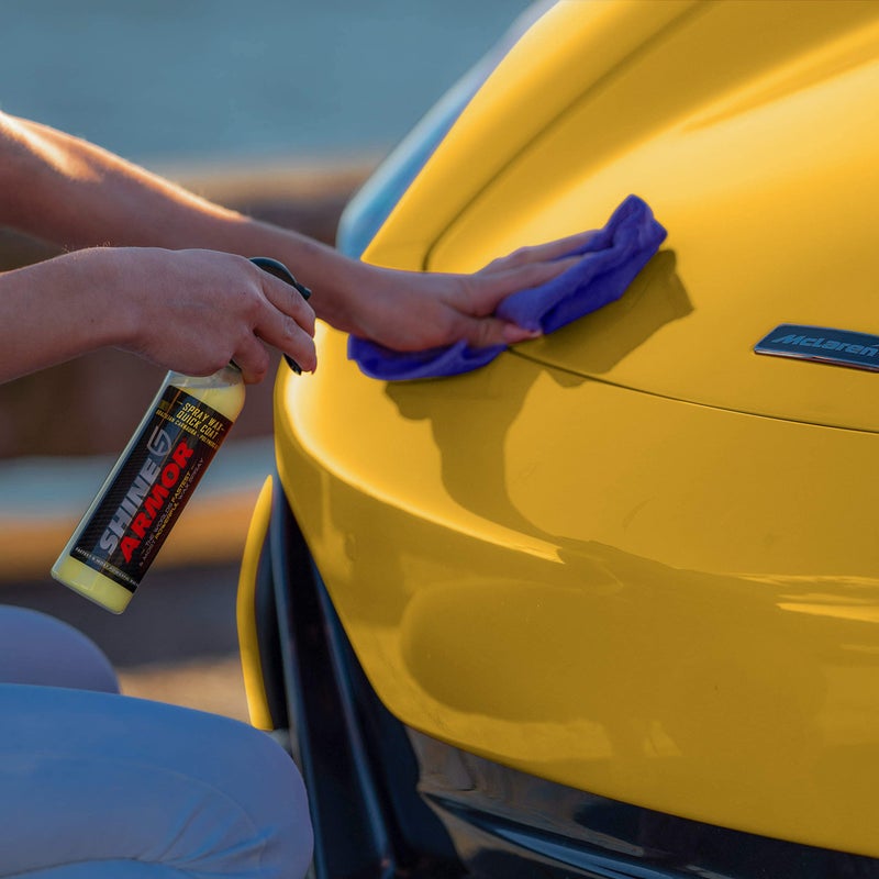 SHINE ARMOR Car Spray Wax for Car Detailing - Quick and Easy Carnauba Liquid Car Wax Spray for Instant Gloss and Protection - Multi Surface Premium Brazilian Carnauba Car Wax Polish for All Vehicle Types - Image 3