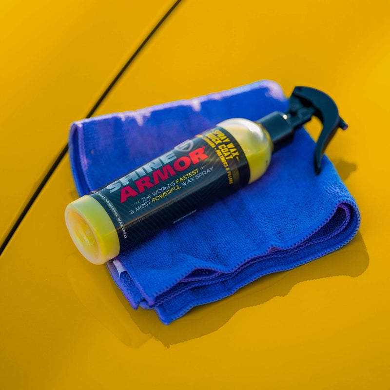SHINE ARMOR Car Spray Wax for Car Detailing - Quick and Easy Carnauba Liquid Car Wax Spray for Instant Gloss and Protection - Multi Surface Premium Brazilian Carnauba Car Wax Polish for All Vehicle Types - Image 2