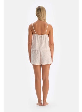 dagi Off-White Patterned Woven Shorts  - Image 2