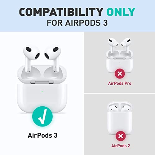 I-blason iBlason for AirPods 3rd Generation Case Cover Magnetic Charging Compatible Full Body Drop Protection Cover with Lanyard Stylish Case for Apple AirPods 3rd Generation Cosmo Series Ameth - Image 3