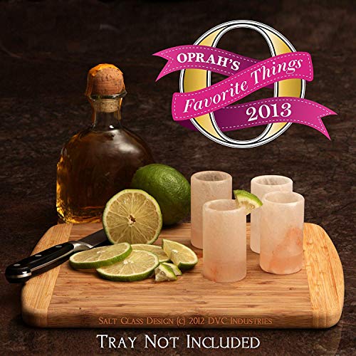 Wine Enthusiast The Spice Lab Pink Himalayan Salt Tequila Shot Glasses - Just Pour, Shoot and Bite a Lime - Naturally Anti-Bacterial – The Perfect Tequila Shot Glass for your Bar- 4 Pack - Image 2