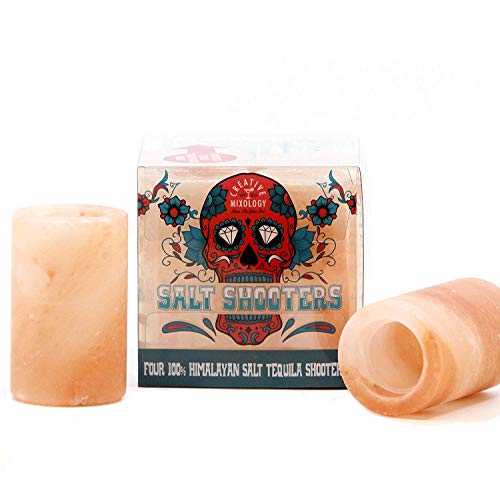 Wine Enthusiast The Spice Lab Pink Himalayan Salt Tequila Shot Glasses - Just Pour, Shoot and Bite a Lime - Naturally Anti-Bacterial – The Perfect Tequila Shot Glass for your Bar- 4 Pack - Image 3