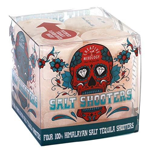 Wine Enthusiast The Spice Lab Pink Himalayan Salt Tequila Shot Glasses - Just Pour, Shoot and Bite a Lime - Naturally Anti-Bacterial – The Perfect Tequila Shot Glass for your Bar- 4 Pack - Image 1