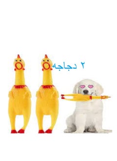 2 screaming chickens  the screaming chicken makes a sound by clicking on it  for pets and fun for children and adults
