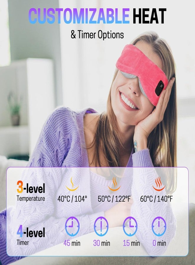 Aurya Heated Eye Mask for Dry Eyes, Cordless Warm Eye Mask, Relief Eye Irritated & Strained, Heated Mask for Blepharitis, Styes, Eye Relief, 8.85×3.35 in - Image 3