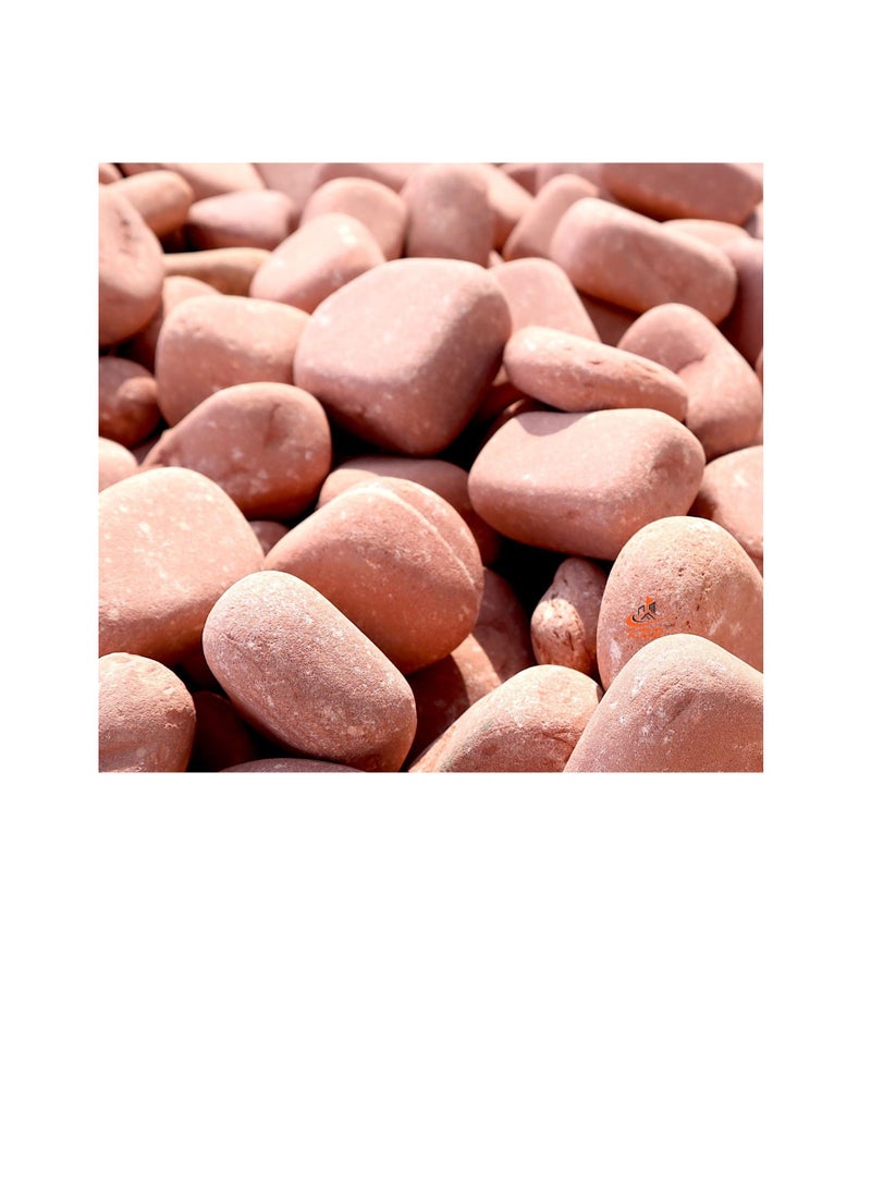 KNP Tumbled Red River Stone Natural Garden Material 3-5 cm 20 kg - Image 2