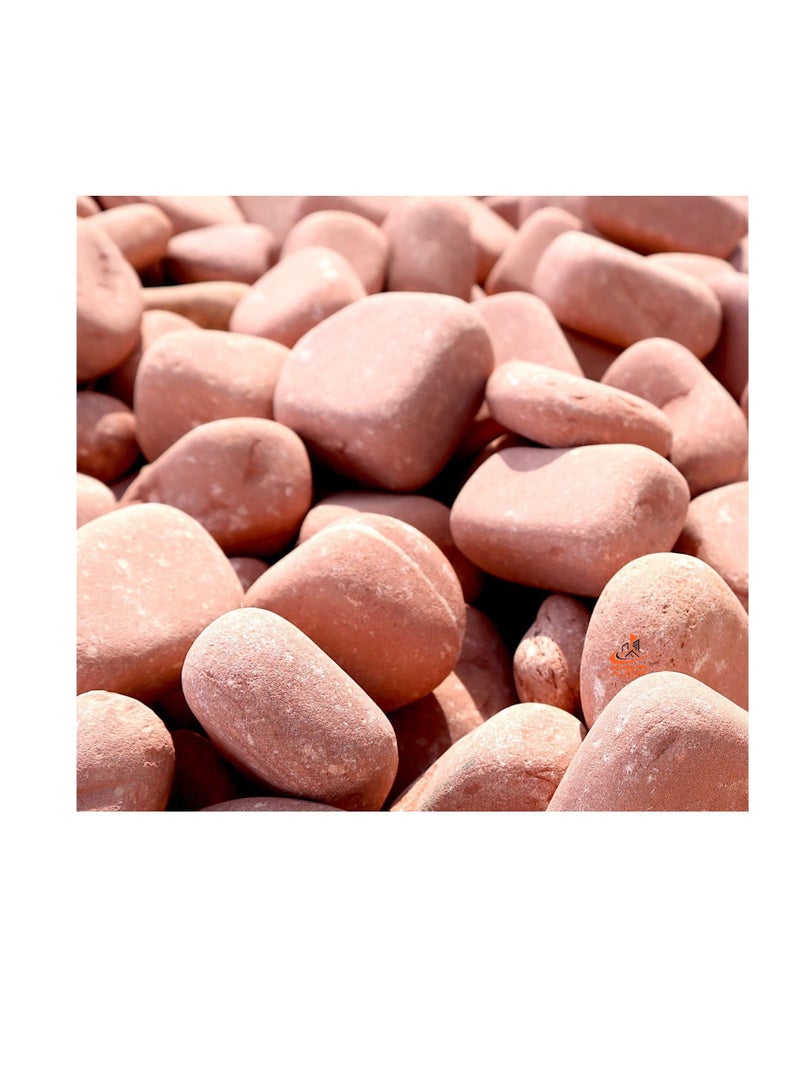 KNP Tumbled Red River Stone Natural Garden Material 3-5 cm 20 kg - Image 3