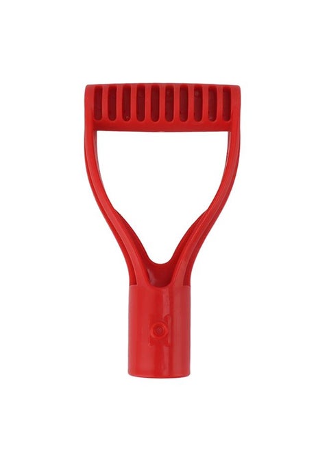 Spade Handle Plastic 32mm Inner Diameter D Grip Handle Shovel Handle Replacement for Snow Shovel Digging Raking Red