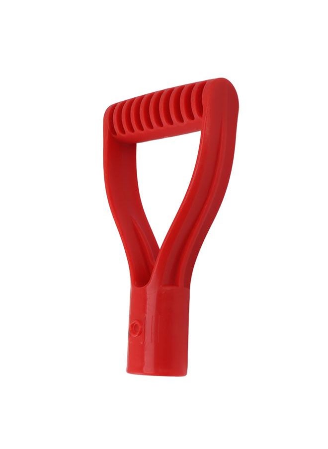 Thoraya - Spade Handle Plastic 32mm Inner Diameter D Grip Handle Shovel Handle Replacement for Snow Shovel Digging Raking Red - Image 1