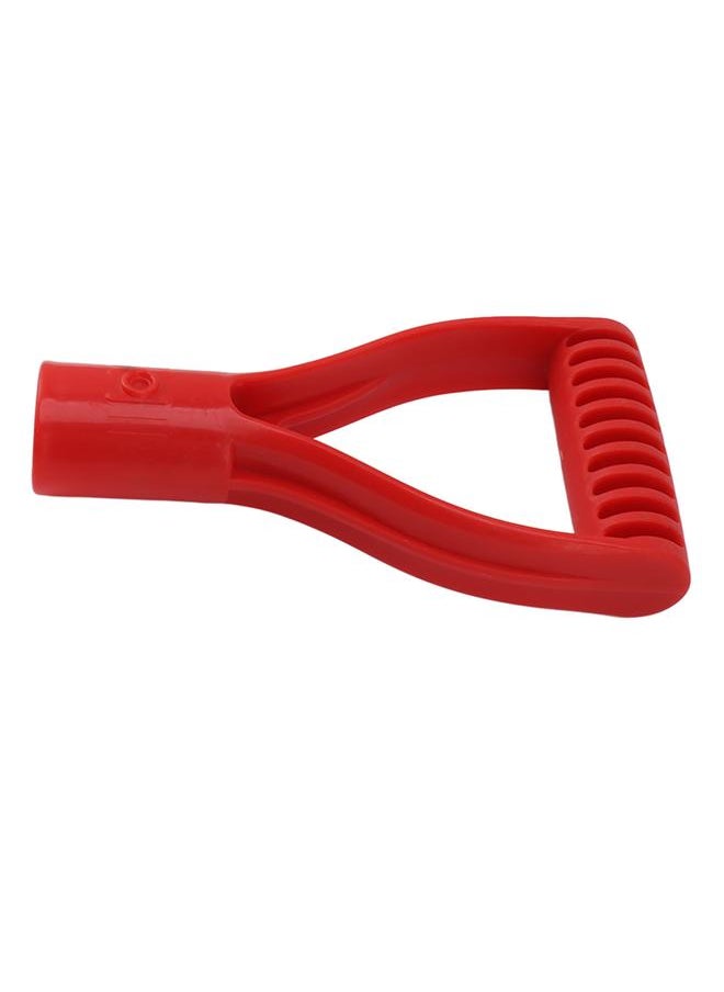 Thoraya - Spade Handle Plastic 32mm Inner Diameter D Grip Handle Shovel Handle Replacement for Snow Shovel Digging Raking Red - Image 1