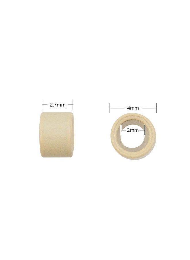 YTBYT 200 Pcs Silicone Lined Micro Rings Links Beads 4.0 Mm Beads For Hair Extensions (Blonde) - Image 5