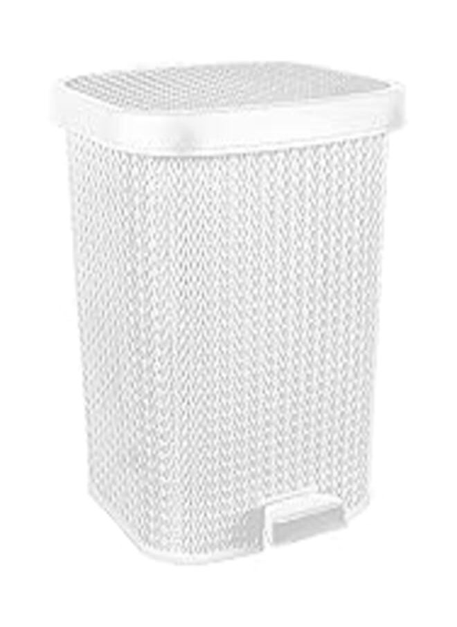 Turt El helal & el negma turt medium trash bin - white 