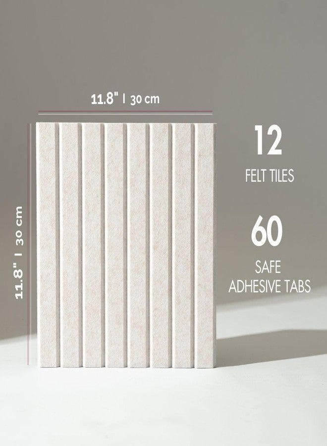 VIVELDA Large Bulletin Board 48"x36" - Office Wall Organizer, Replace your Old Cork Boards for Walls for Office Decor -12-pack Felt Wall Panels to Use in Home Office Decor, Classroom Decor (Limestone) - Image 2