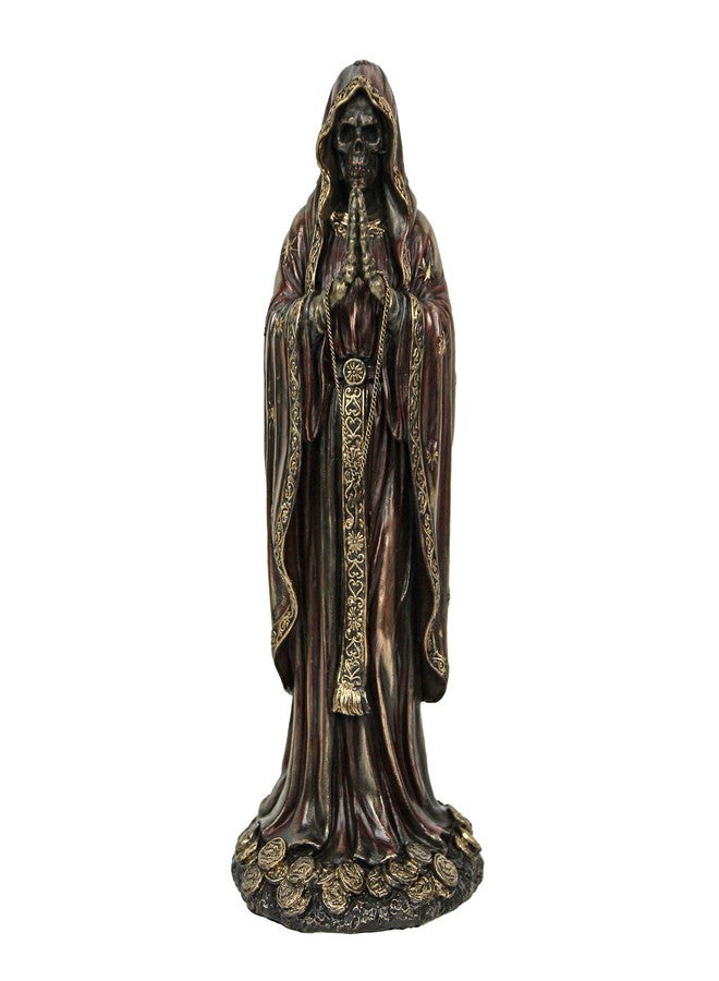 فيرونيز ديزاين تصميم Veronese مقاس 7.5 سم منحوتة صلاة سانتا مويرتي روزاريو من الراتنج بلمسة نهائية برونزية عتيقة - Image 1