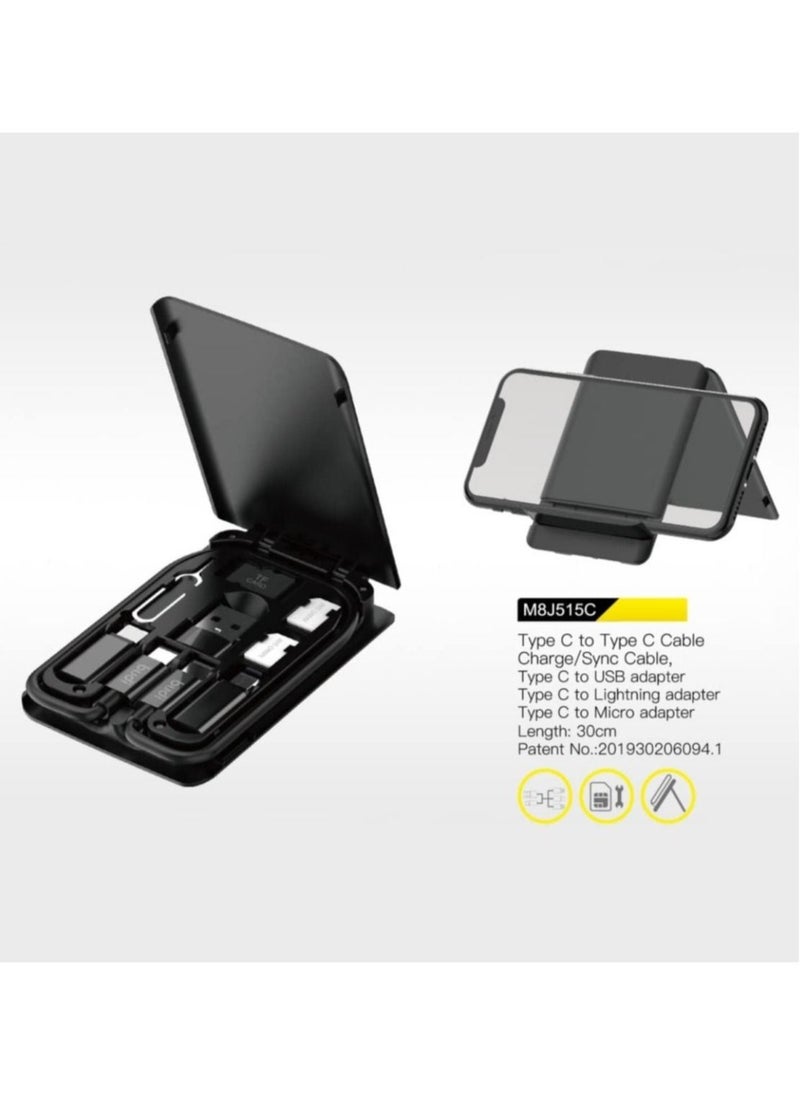 Generic - Multi Functional Box/Type-C to Type-C Cable Charge Sync Cable/Type-C to USB/Type-C to Lightning/Type-C to Micro/Compatible with iPhone 14Pro/14ProMax - Image 1