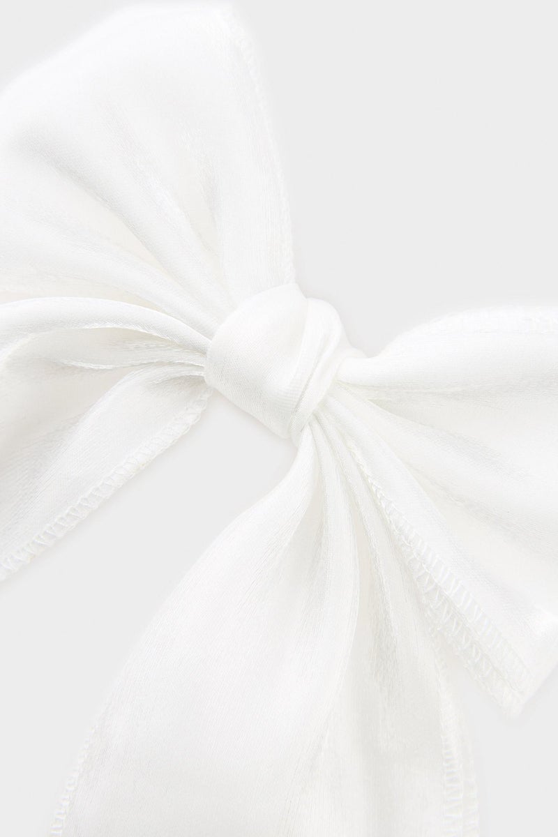 DeFacto White Girl Girl Ribbon Hair Clips Casual - Image 3