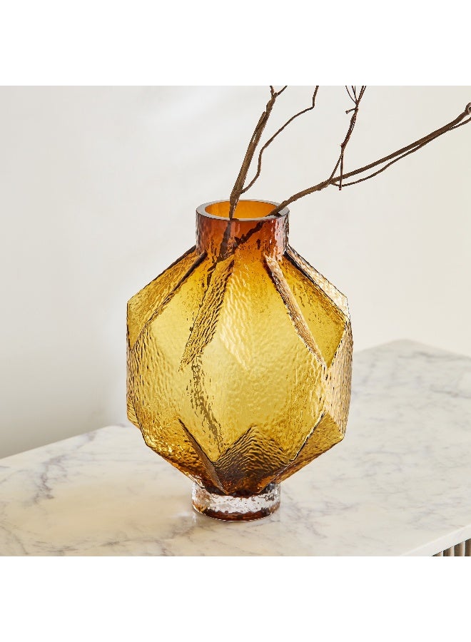 Home Box Pedro Decorative Heavy Glass Vase - 20x27.5 cm - Image 1