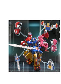 SYOSI Transforming Toys - 5-in-1 Transforming Vehicles Playset Include Motorcycles, Planes, Go-Karts -STEM Stacking Car Kit, Transforming Robots, Birthday Gift for Toddler Kids 6 Years Old Boys Girls  - Image 2
