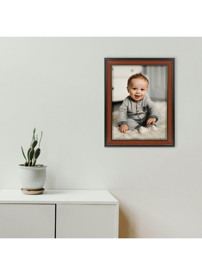 Decorhills DECORHILLS FRAMES & DECOR Rectangular Glass Photo with Wood, Wall Mount Display for 16x20 Inches Picture  - Image 2